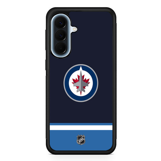 NHL Winnipeg Jets Navy Samsung Galaxy A57 Case | Slim Samsung Galaxy A57 Protective Case