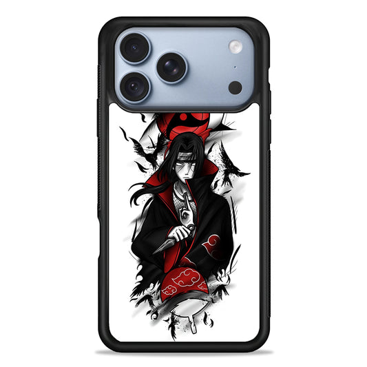Itachi Uchiha White iPhone 18 Pro Case - iPhone 18 Pro Silicone Case