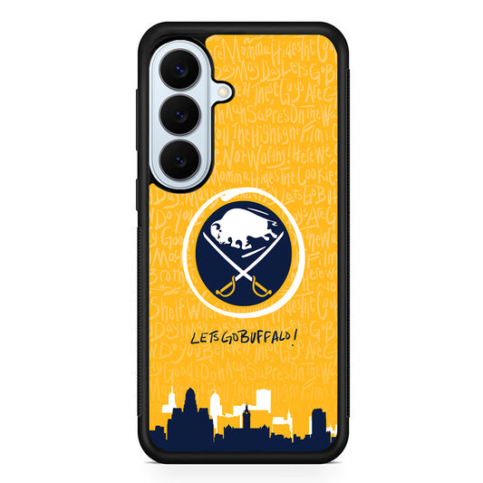 NHL Buffalo Sabres Yellow Samsung Galaxy S26 Plus Case | Slim Protective Rubber Cover