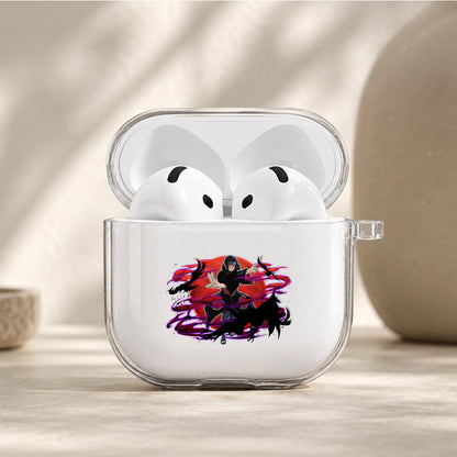 Uchiha Itachi Crow Jutsu Protective Apple Airpods 4 Clear Case - Durable Clear Protection