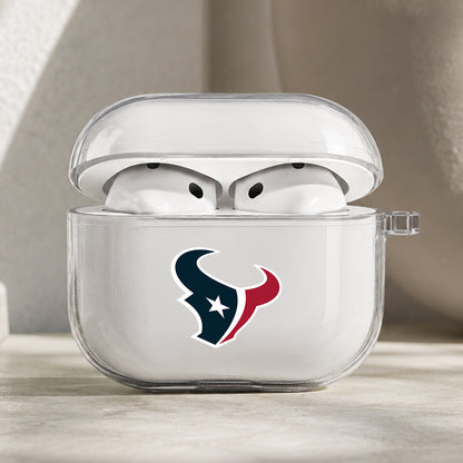 NFL Houston Texans Symbol Protective Apple AirPods Pro 3 Clear Case | Shockproof Cover