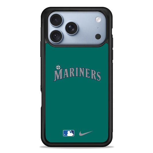 MLB Seattle Mariners Tile Nike iPhone 18 Pro Case - iPhone 18 Pro Silicone Case
