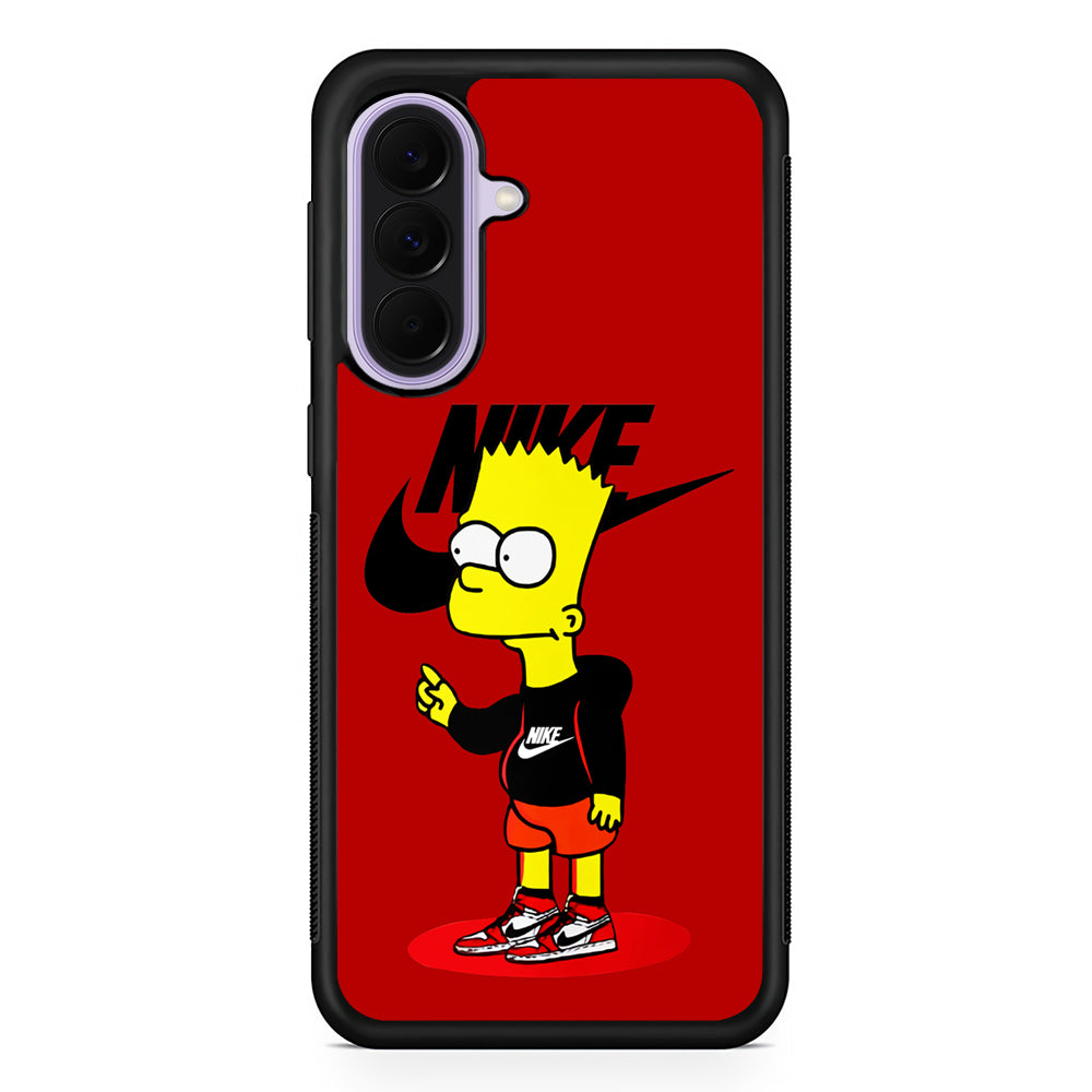 Nike Style Bart Simpson Samsung Galaxy A37 Case | Samsung Galaxy A37 Rubber Protective Case
