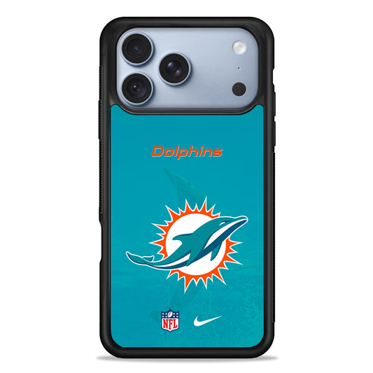 NFL Miami Dolphins Nike Logo iPhone 18 Pro Case - iPhone 18 Pro Silicone Case