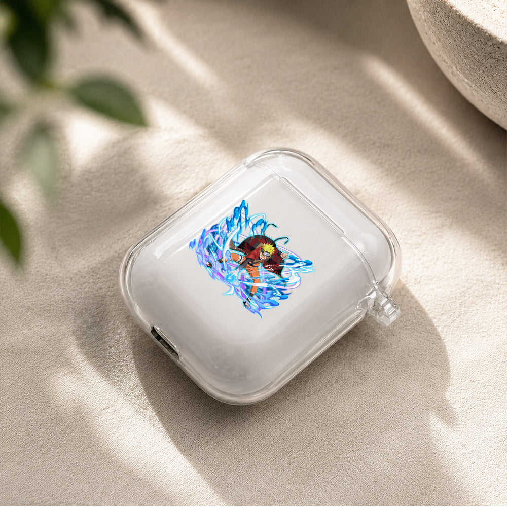 Naruto Sharingan Jutsu Protective Clear Case Cover For Apple Airpods | Soft Silicone AirPods 1 / 2 Case | Protective Cover