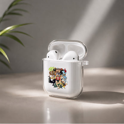 One Piece Mugiwara Pirates Crew Protective Clear Case Cover For Apple Airpods | Soft Silicone AirPods 1 / 2 Case | Protective Cover