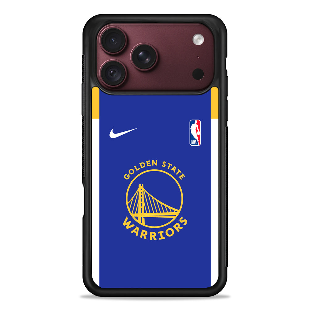 NBA Golden State Warriors Blue Nike iPhone 18 Pro Max Case – Slim Silicone Protective Cover
