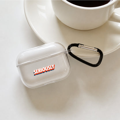 Panic Question Protective Apple AirPods Pro 3 Clear Case | Shockproof Cover