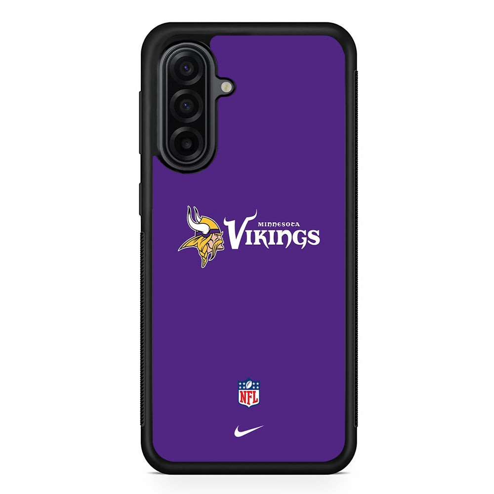 NFL Minnesota Vikings Purple Nike Samsung Galaxy A17 Case | Durable Rubber Samsung Galaxy A17 Phone Case