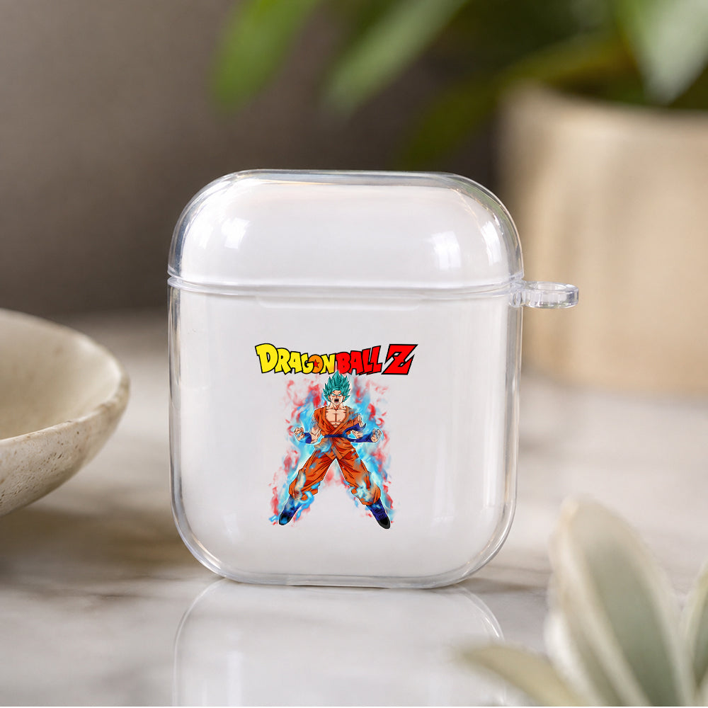 Goku Super Saiyan Blue Protective Clear Case Cover For Apple Airpods | Soft Silicone AirPods 1 / 2 Case | Protective Cover