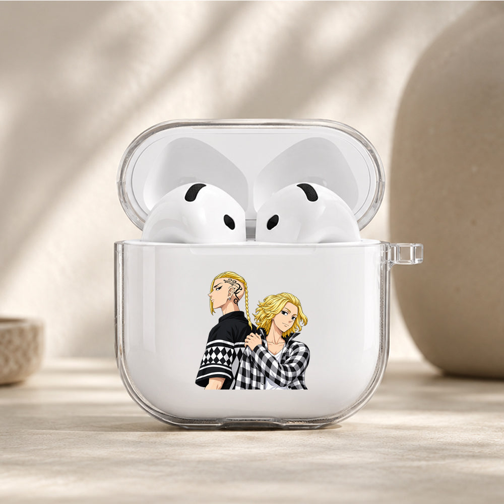 Tokyo Revengers Draken Mikey Protective Apple Airpods 4 Clear Case - Durable Clear Protection