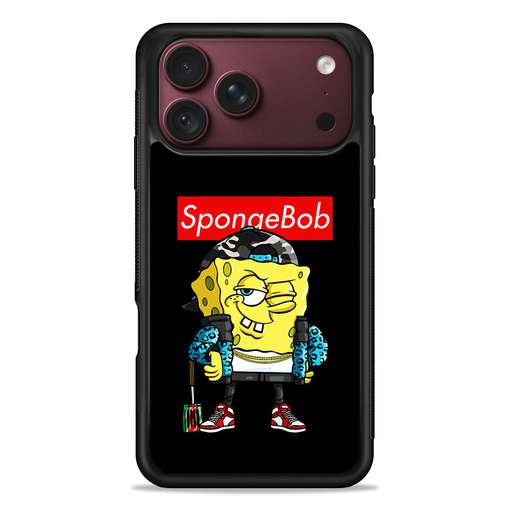 Spongebob Hypebeast iPhone 18 Pro Max Case – Slim Silicone Protective Cover
