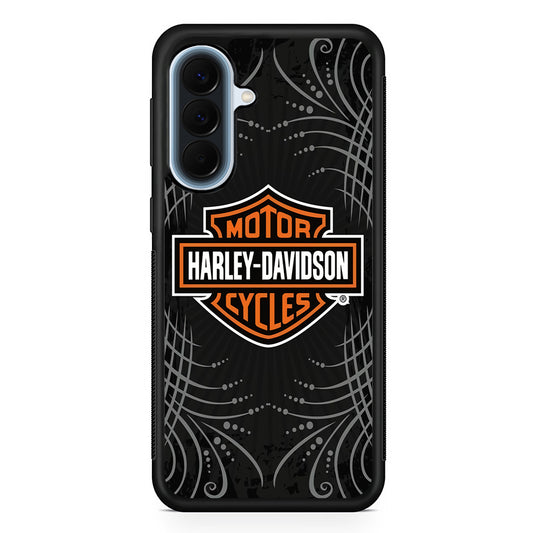 Harley Davidson Grey Motif Samsung Galaxy A57 Case | Slim Samsung Galaxy A57 Protective Case
