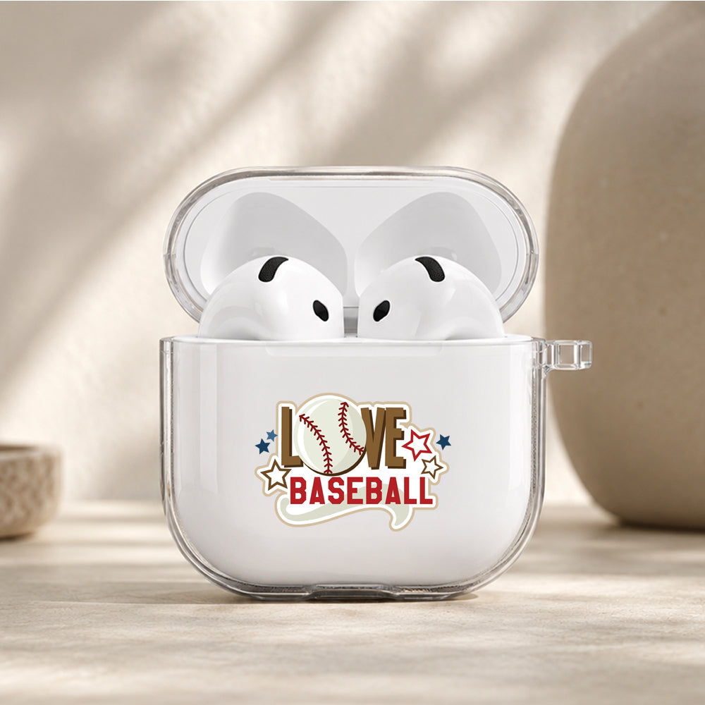 Love Baseball Forever Protective Apple Airpods 4 Clear Case - Durable Clear Protection