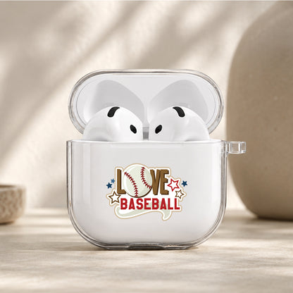 Love Baseball Forever Protective Apple Airpods 4 Clear Case - Durable Clear Protection