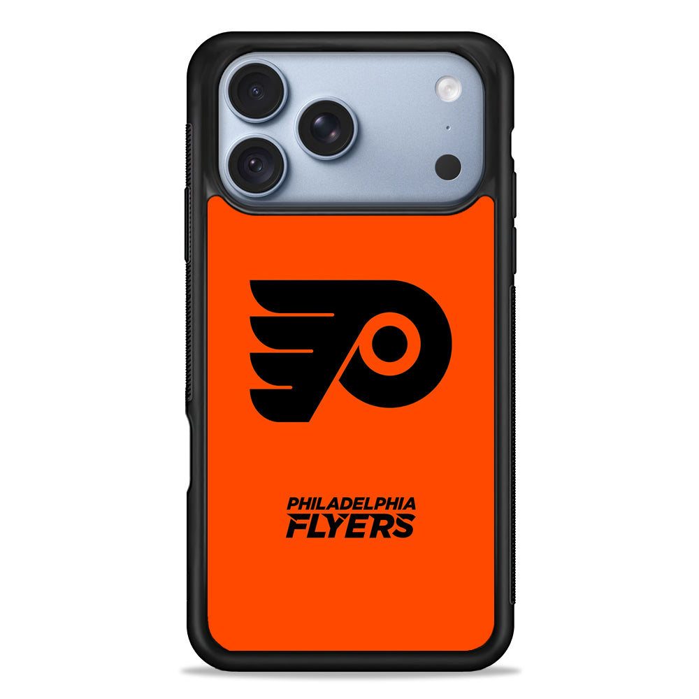 NHL Philadelphia Flyers Orange iPhone 18 Pro Case - iPhone 18 Pro Silicone Case