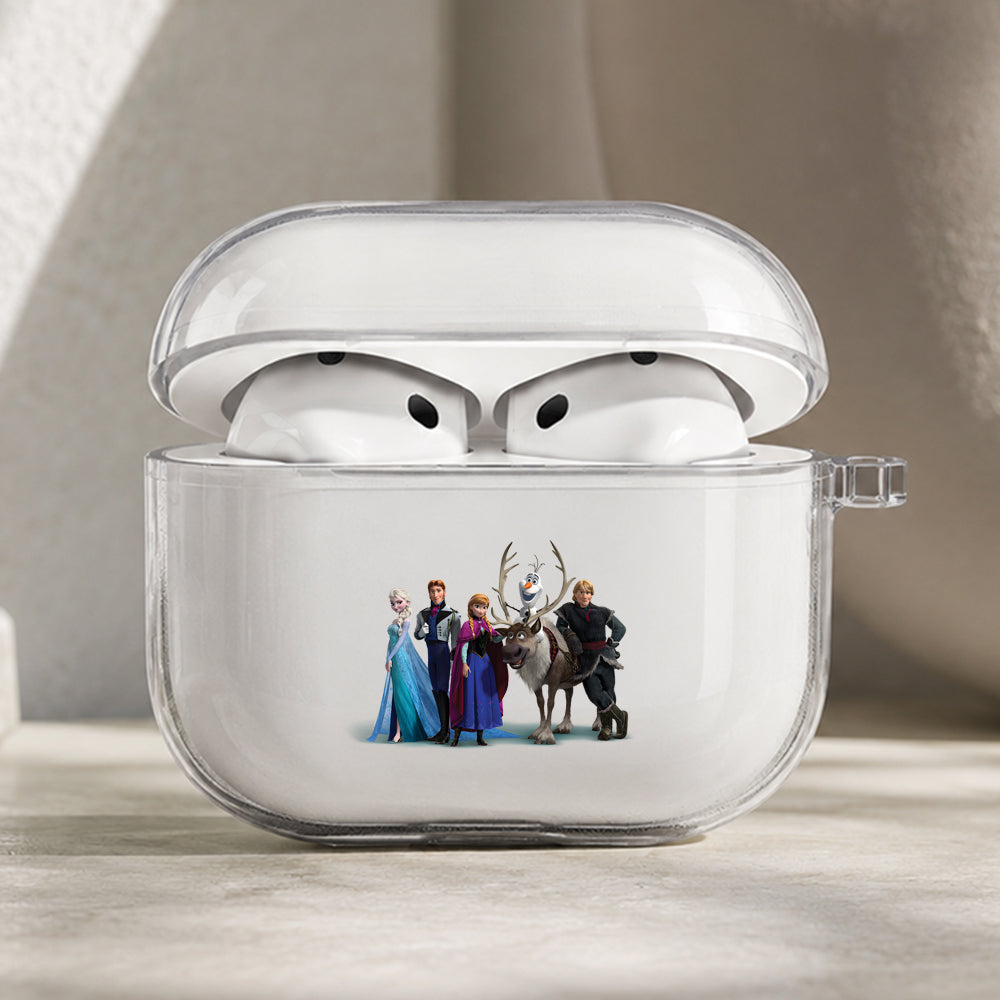 Frozen All Character Protective Apple AirPods Pro 3 Clear Case | Shockproof Cover