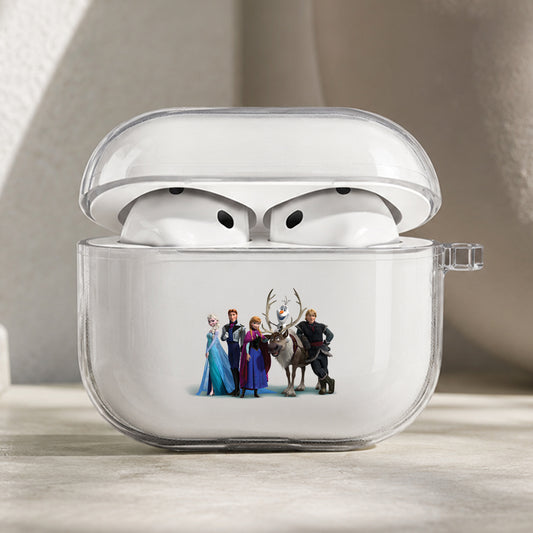 Frozen All Character Protective Apple AirPods Pro 3 Clear Case | Shockproof Cover