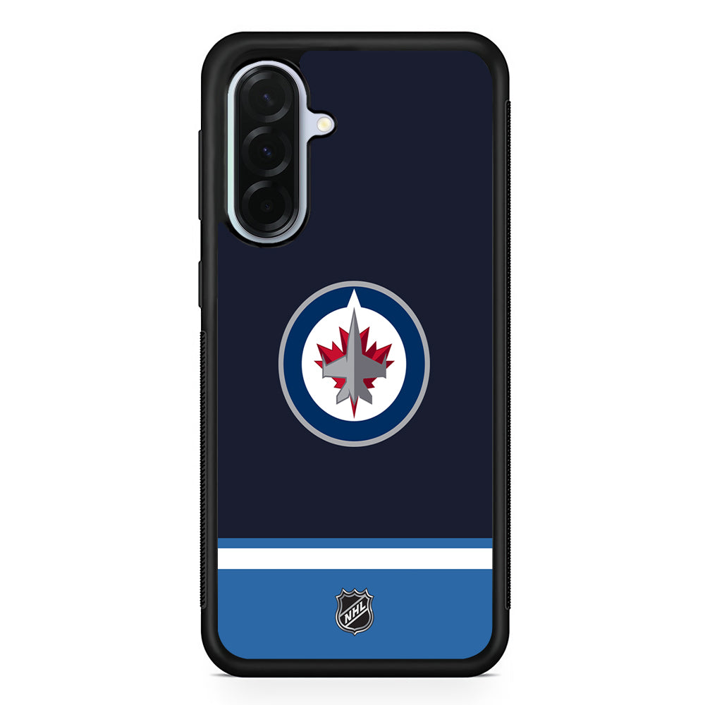 NHL Winnipeg Jets Navy Samsung Galaxy A36 Case | Durable Samsung Galaxy A36 Protective Case