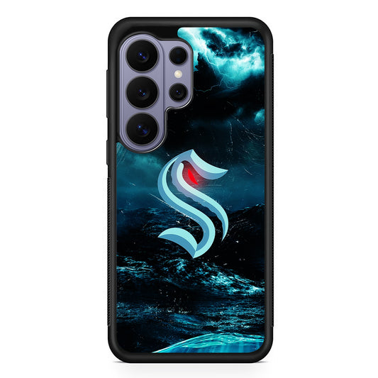 NHL Seattle Kraken Storm Samsung Galaxy S26 Ultra Case | Protective Rubber Cover