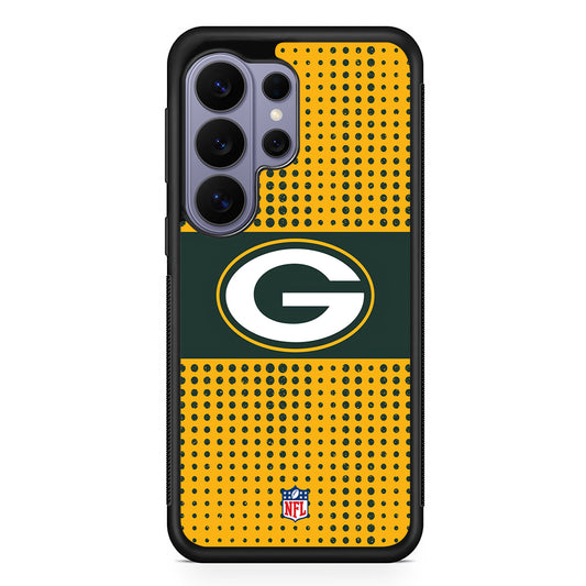 NFL Green Bay Packers Dot Pattern Samsung Galaxy S26 Ultra Case | Protective Rubber Cover