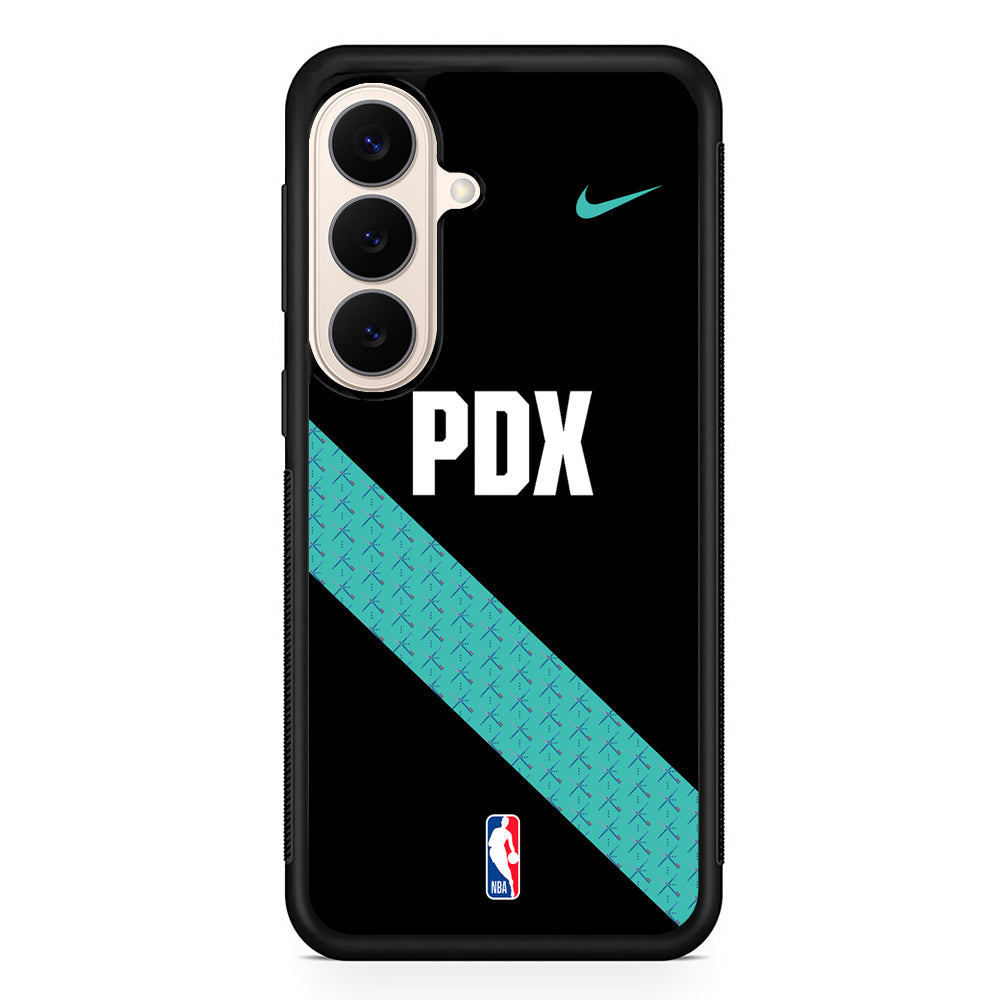 NBA Portland Trail Blazers Black Nike Samsung Galaxy S26 Case – Slim Protective Phone Cover