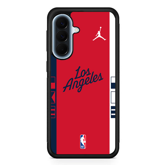 NBA LA Clippers Red Jordan Samsung Galaxy A57 Case | Slim Samsung Galaxy A57 Protective Case