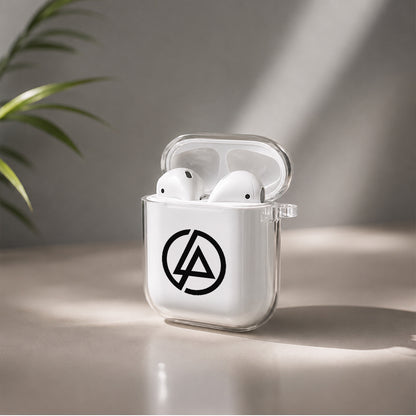 Linkin Park Logo Protective Clear Case Cover For Apple Airpods | Soft Silicone AirPods 1 / 2 Case | Protective Cover