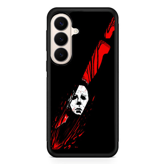 Michael Myers Knife Blood Samsung Galaxy S26 Case | Durable Protective Rubber Cover