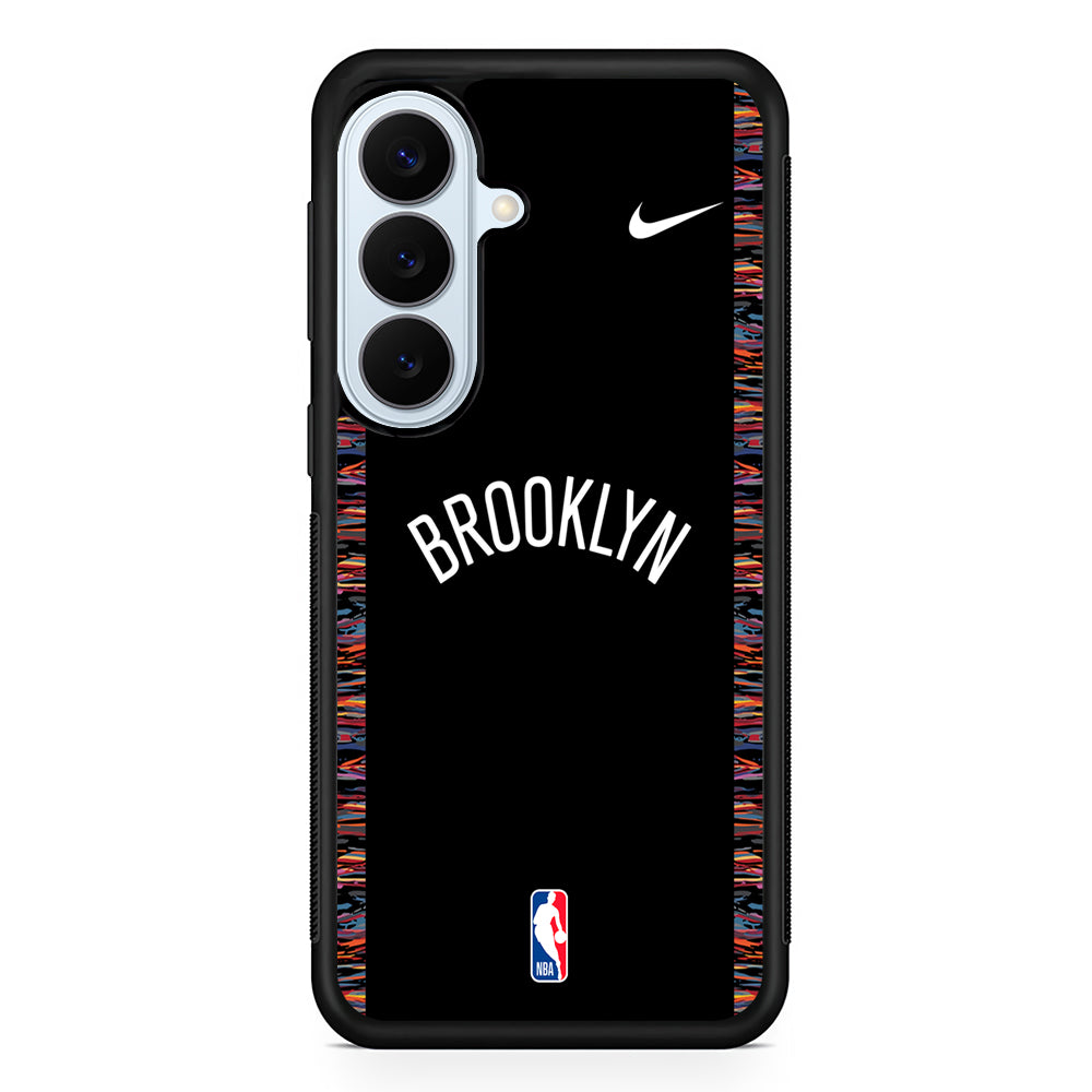 NBA Brooklyn Nets Black Nike Samsung Galaxy S26 Plus Case | Lightweight Protective Phone Cover