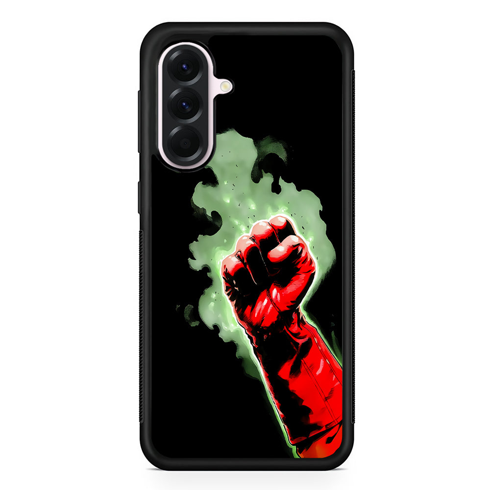One Punch Man Saitama Punch Samsung Galaxy A56 Case | Samsung Galaxy A56 Protective Rubber Case