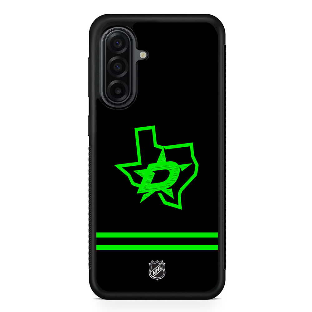 NHL Dallas Stars Black Samsung Galaxy A17 Case | Durable Rubber Samsung Galaxy A17 Phone Case