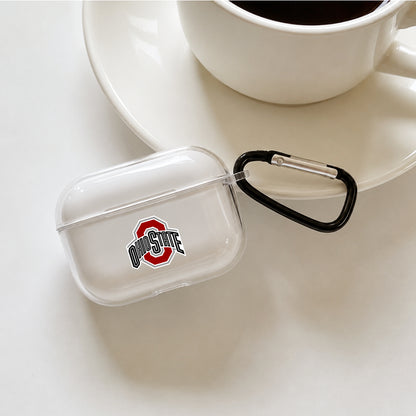 Ohio State Buckeyes Emblem Protective Apple AirPods Pro 3 Clear Case | Shockproof Cover