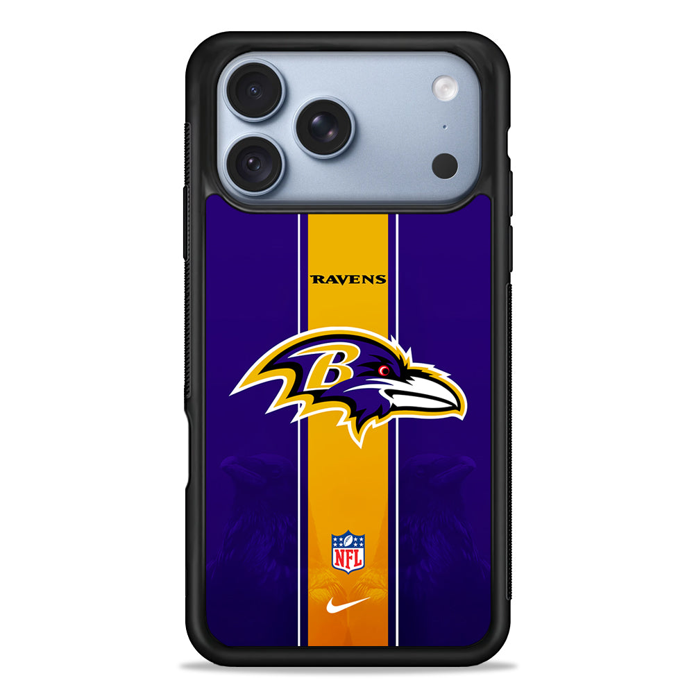 NFL Baltimore Ravens Navy Nike iPhone 18 Pro Case - iPhone 18 Pro Silicone Case