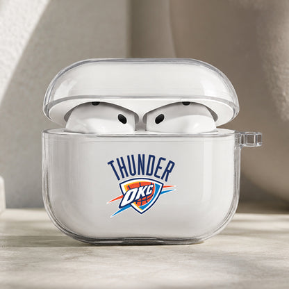 NBA Oklahoma City Thunder Symbol Protective Apple AirPods Pro 3 Clear Case | Shockproof Cover