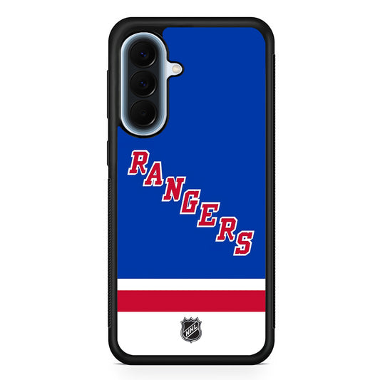 NHL New York Rangers Blue Samsung Galaxy A57 Case | Slim Samsung Galaxy A57 Protective Case
