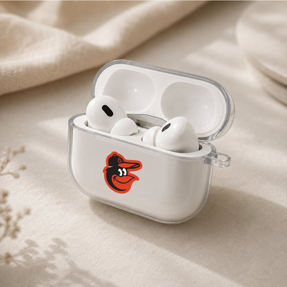 MLB Baltimore Orioles Symbol Protective Apple AirPods Pro 3 Clear Case | Shockproof Cover