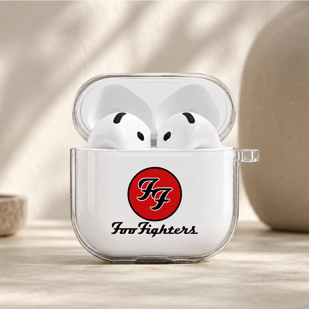 Foo Fighters Iconic Protective Apple Airpods 4 Clear Case - Durable Clear Protection