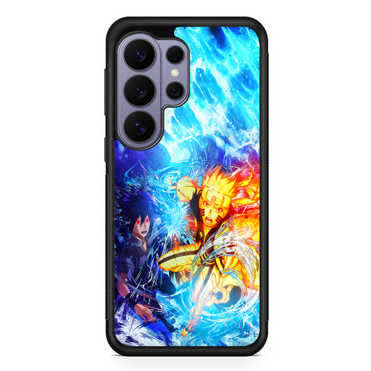 Naruto Sasuke Together Samsung Galaxy S26 Ultra Case | Protective Rubber Cover