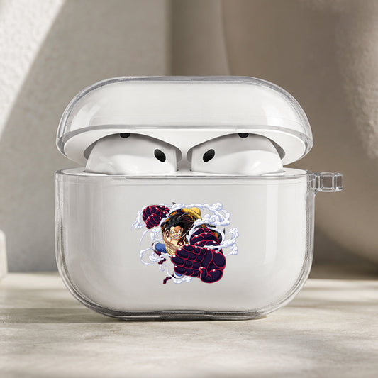 Monkey Luffy Boundman Form Protective Apple AirPods Pro 3 Clear Case | Shockproof Cover
