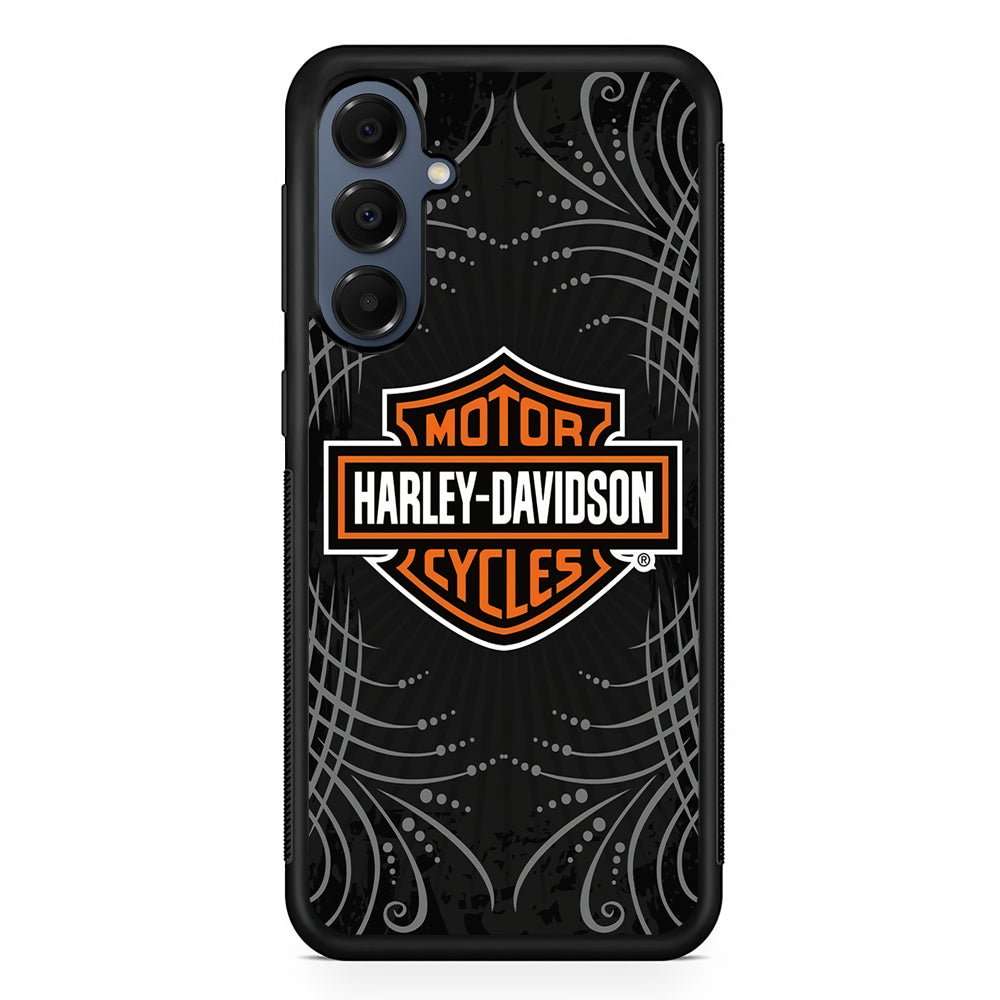 Harley Davidson Grey Motif Samsung Galaxy A16 Case | Slim Protective Cover for Samsung Galaxy A16