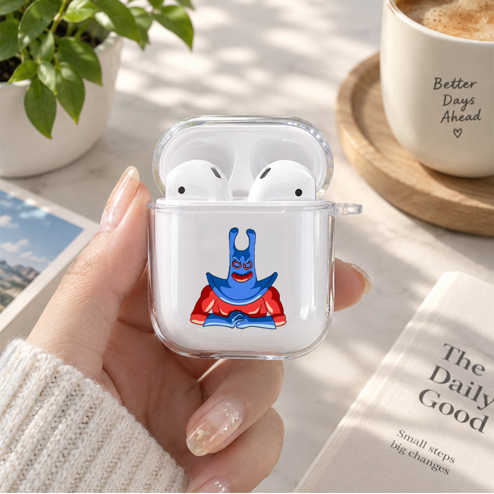 Man Ray Plan Protective Clear Case Cover For Apple Airpods | Soft Silicone AirPods 1 / 2 Case | Protective Cover