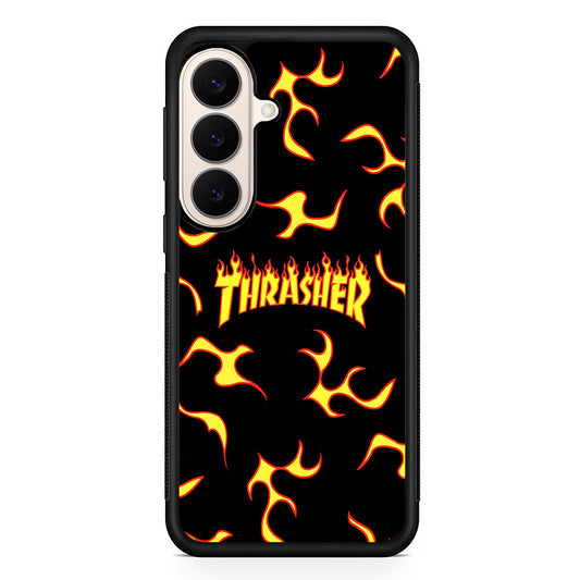 Thrasher Frame of Flame Samsung Galaxy S26 Case – Slim Protective Phone Cover