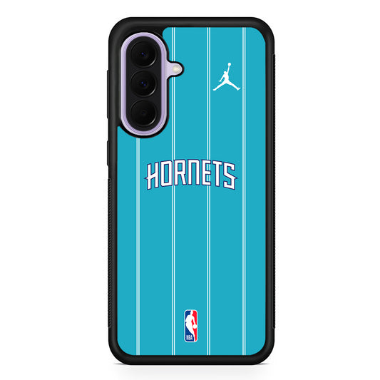 NBA Charlotte Hornets Teal Jordan Samsung Galaxy A37 Case | Samsung Galaxy A37 Rubber Protective Case