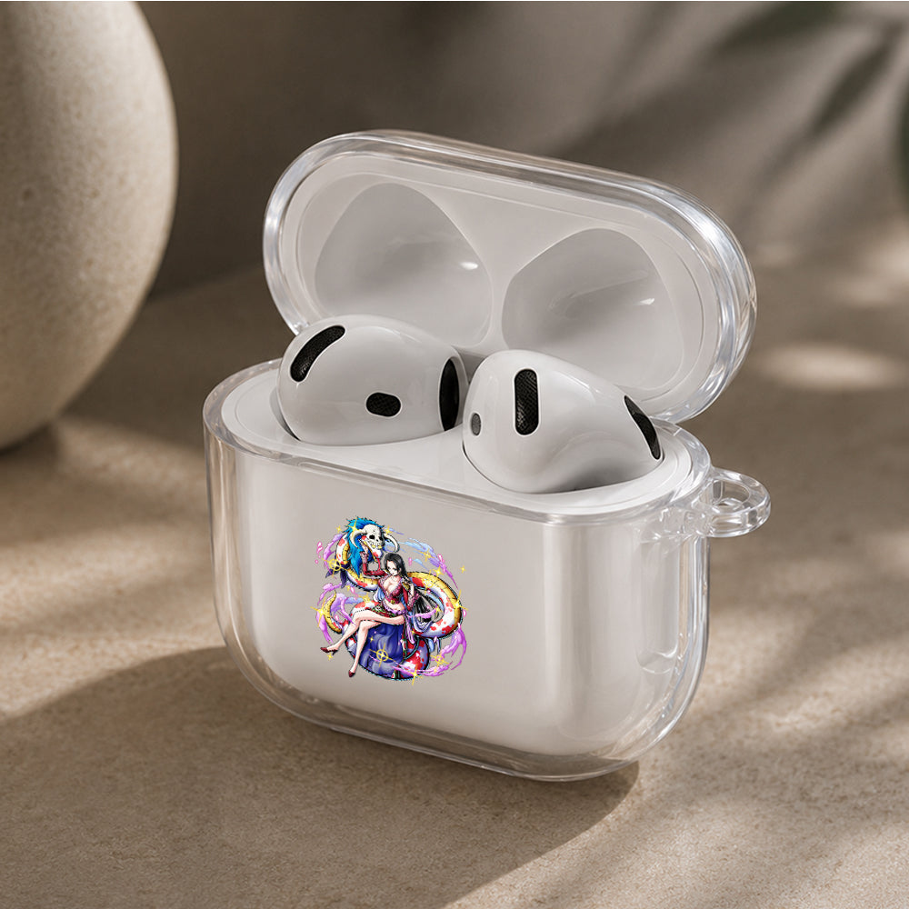 Boa Hancock Pirate Empress Protective Apple Airpods 4 Clear Case - Durable Clear Protection