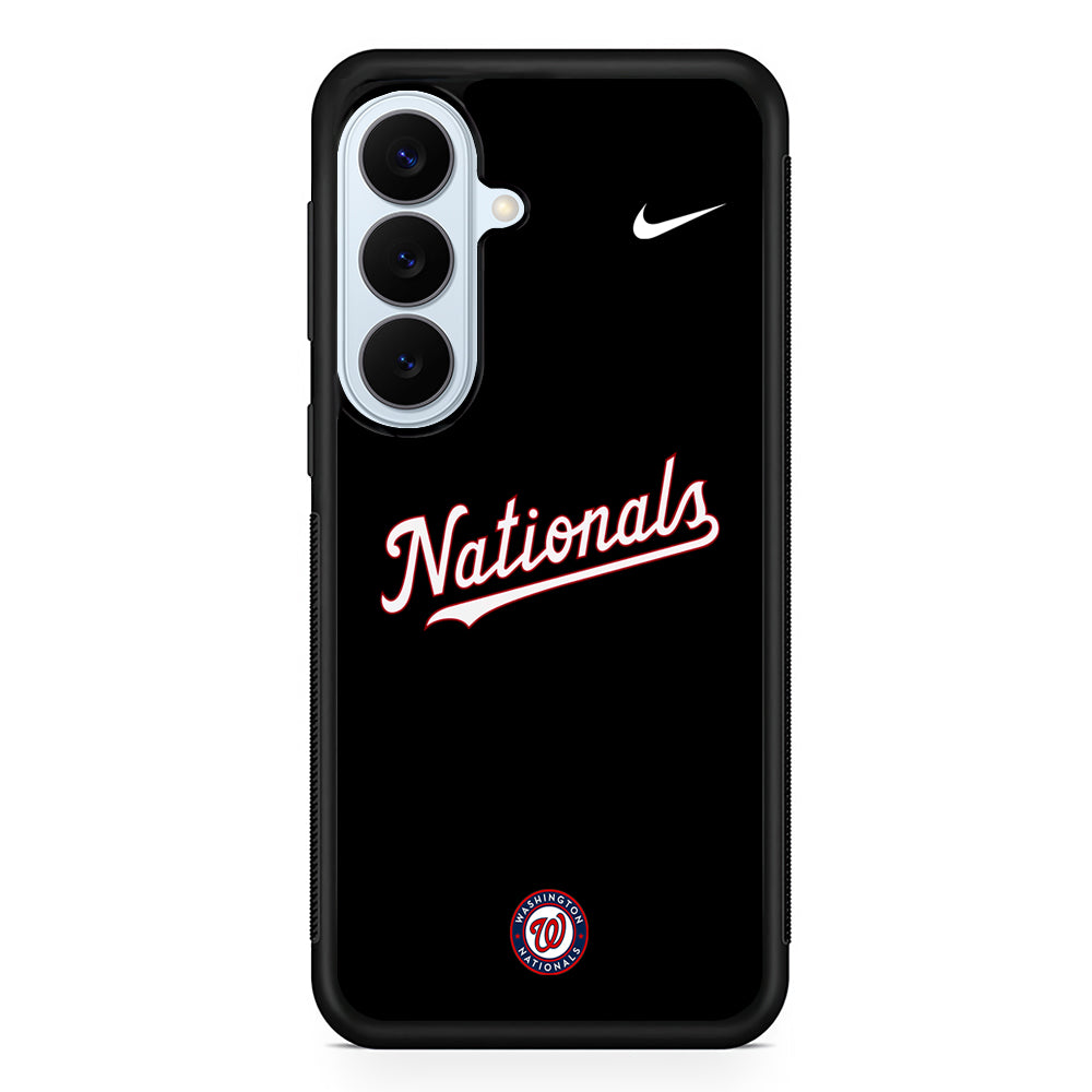 MLB Washington Nationals Black Nike Samsung Galaxy S26 Plus Case | Lightweight Protective Phone Cover
