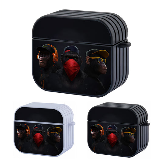 3 Wise Monkeys Swag Hard Plastic Case Cover For Apple Airpods 3