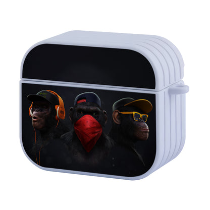 3 Wise Monkeys Swag Hard Plastic Case Cover For Apple Airpods 3