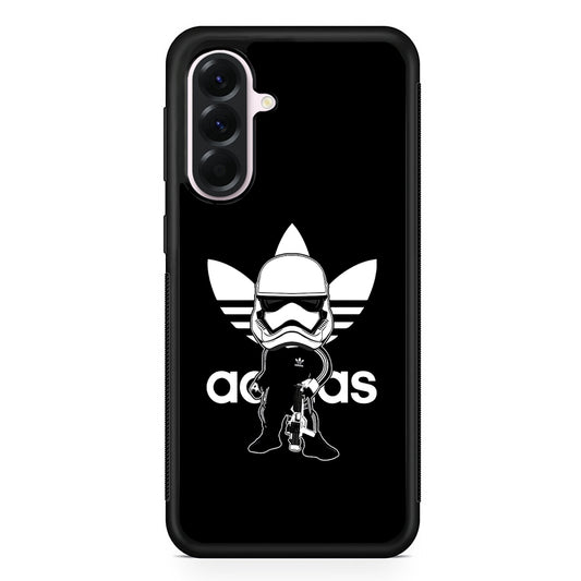 Adidas Chibi Stormtrooper Samsung Galaxy A56 Case | Samsung Galaxy A56 Protective Rubber Case
