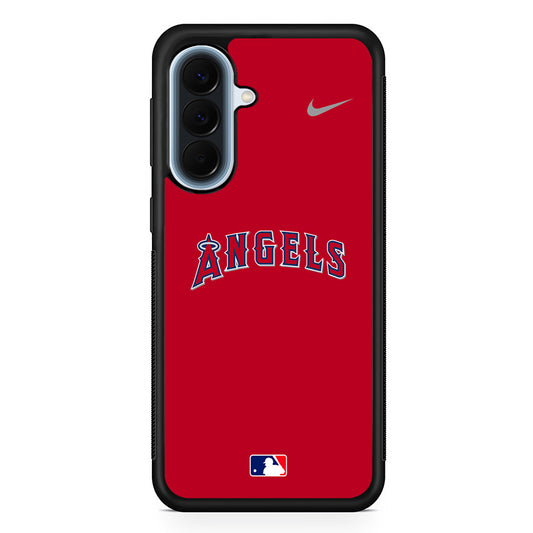 MLB Los Angeles Angels Red Nike Samsung Galaxy A57 Case | Slim Samsung Galaxy A57 Protective Case